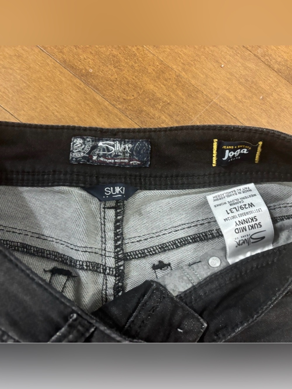 Silver Suki Skinny Jeans Black - 29/31